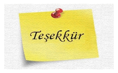 TEŞEKKÜR.